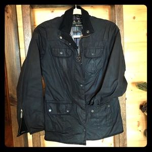 Barbour black wax jacket & Madewell Sweater bundle